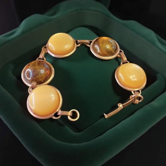 Handcrafted Bracelet Gold tone with Beads different colors New - Picture 4 of 11